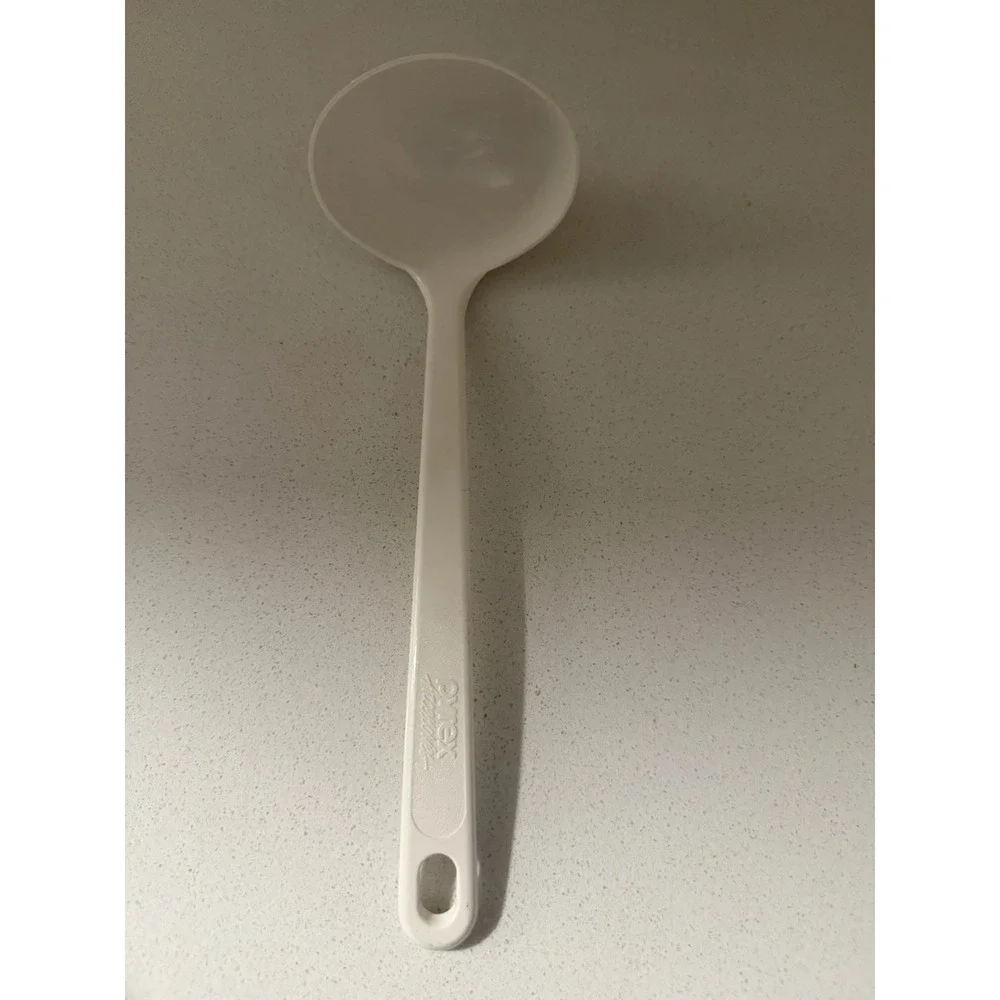 Vintage Pyrex Accessories Ladle 2109-1 White Plastic Soup Spoon 11
